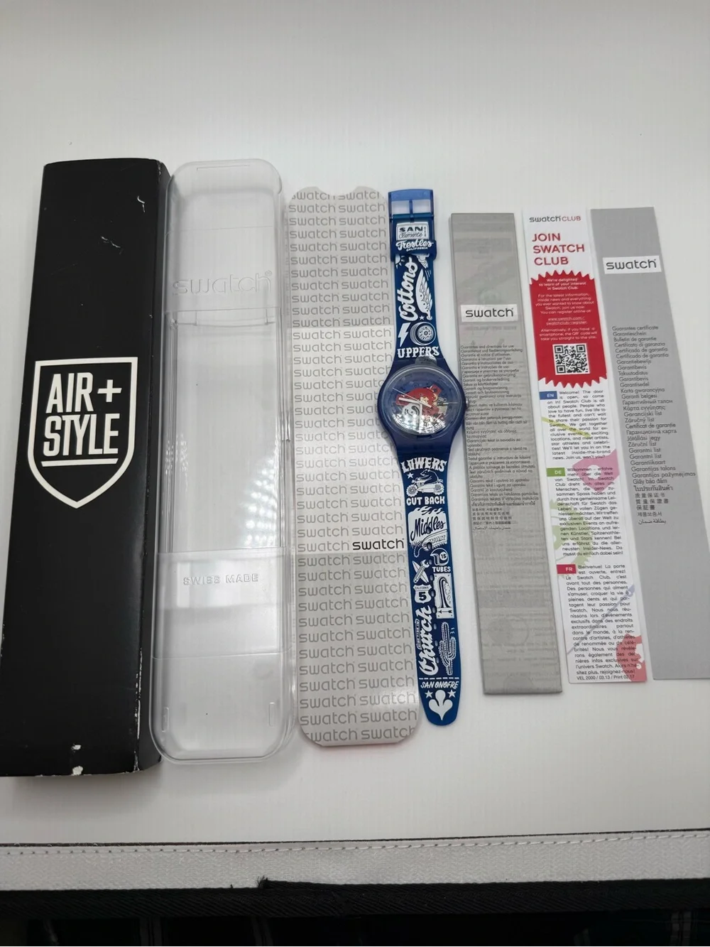 Brand New Swatch San Clemente Frostles Air & Style Swiss Made Water Resistant